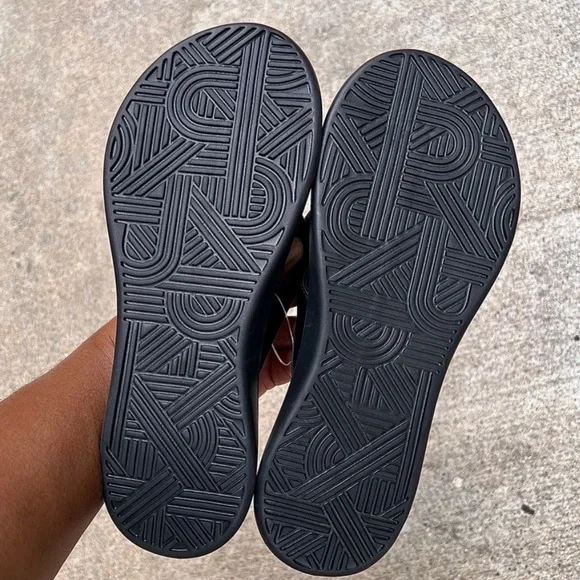 NEW WMNS NIKE ULTRAS COMFORTS 3 THONGS WOMEN THNG III BLACKS WHITES FOOTBEDS - Picture 3 of 7